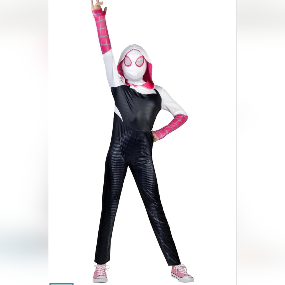 Spider-Gwen Kids Costume Size Large 10-12 NEW
